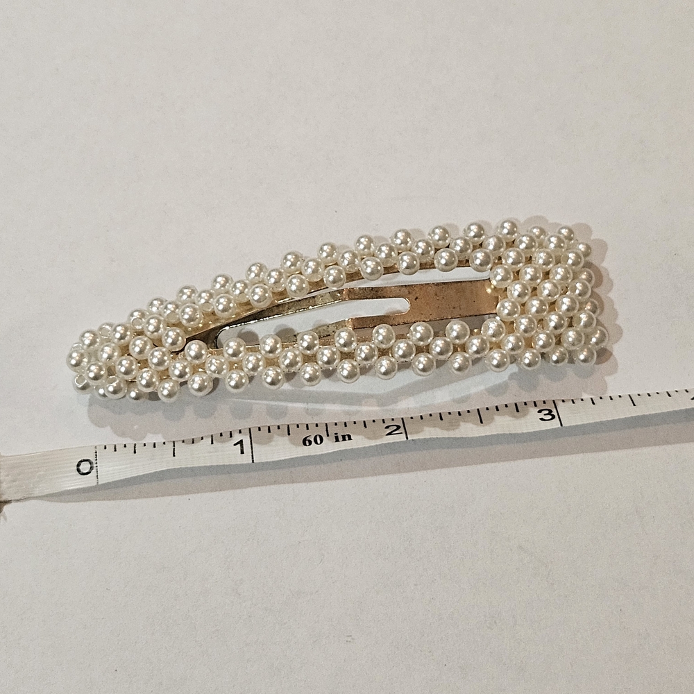 NWT Pearl Accent Hair Clip And Pin Set Wedding Feminine Preppy Avant Garde - Picture 10 of 11